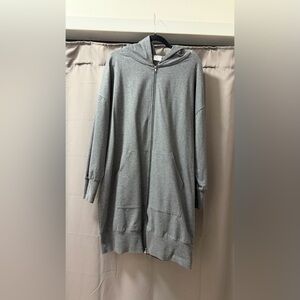 Blank NYC Gray Hooded Dress